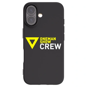Picasee silikónový čierny obal pre Apple iPhone 16 - ONEMANSHOW CREW