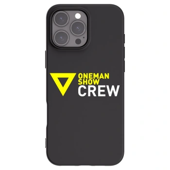 Picasee silikónový čierny obal pre Apple iPhone 16 Pro Max - ONEMANSHOW CREW