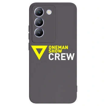 Picasee silikónový čierny obal pre Vivo V40 SE 5G - ONEMANSHOW CREW