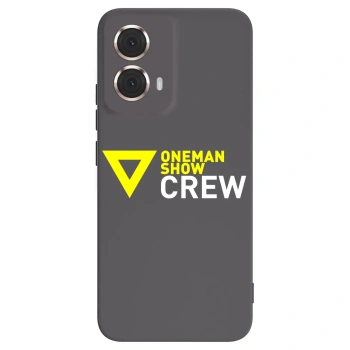 Picasee silikónový čierny obal pre Motorola Moto G85 - ONEMANSHOW CREW