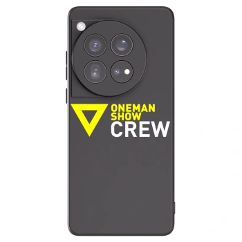 Picasee silikónový čierny obal pre OnePlus 12 5G - ONEMANSHOW CREW