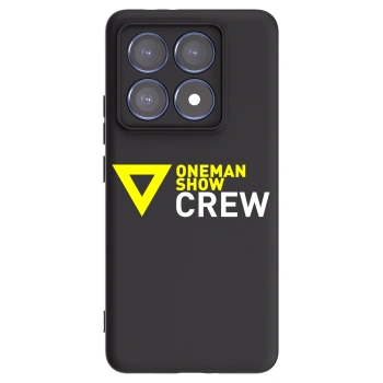 Picasee silikónový čierny obal pre Xiaomi 14T Pro - ONEMANSHOW CREW