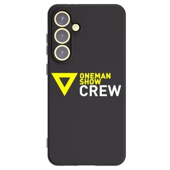 Picasee silikónový čierny obal pre Samsung Galaxy S24 FE S721B - ONEMANSHOW CREW