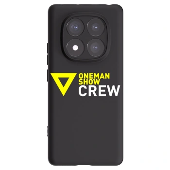 Picasee silikónový čierny obal pre Xiaomi Redmi Note 14 Pro+ 5G - ONEMANSHOW CREW