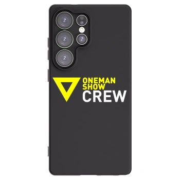 Picasee silikónový čierny obal pre Samsung Galaxy S25 Ultra 5G - ONEMANSHOW CREW