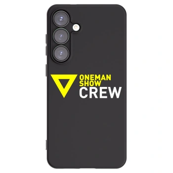 Picasee silikónový čierny obal pre Samsung Galaxy S25+ 5G - ONEMANSHOW CREW
