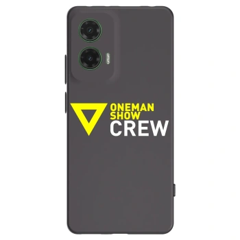 Picasee silikónový čierny obal pre Motorola Moto G35 5G - ONEMANSHOW CREW