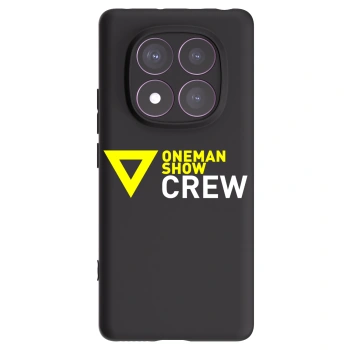 Picasee silikónový čierny obal pre Xiaomi Redmi Note 14 Pro 4G - ONEMANSHOW CREW