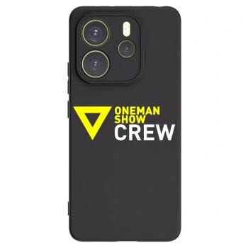 Picasee silikónový čierny obal pre Xiaomi Redmi Note 14 4G - ONEMANSHOW CREW