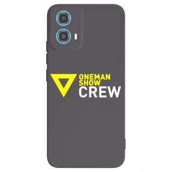 Picasee silikónový čierny obal pre Motorola Moto G34 5G - ONEMANSHOW CREW