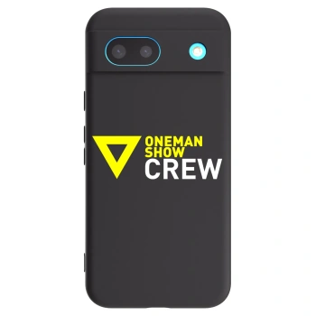 Picasee silikónový čierny obal pre Google Pixel 8a - ONEMANSHOW CREW