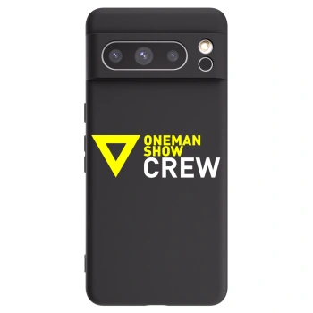 Picasee silikónový čierny obal pre Google Pixel 8 Pro - ONEMANSHOW CREW