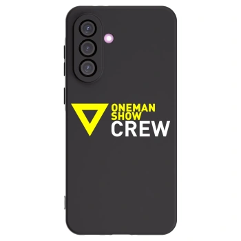 Picasee silikónový čierny obal pre Samsung Galaxy A56 5G A566B - ONEMANSHOW CREW