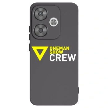 Picasee silikónový čierny obal pre Xiaomi Poco F6 - ONEMANSHOW CREW