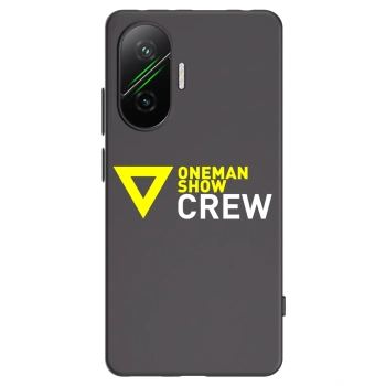 Picasee silikónový čierny obal pre Xiaomi Poco F7 Pro 5G - ONEMANSHOW CREW