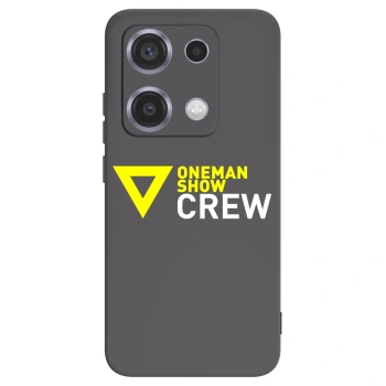 Picasee silikónový čierny obal pre Xiaomi Redmi Note 14S - ONEMANSHOW CREW