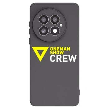 Picasee silikónový čierny obal pre OnePlus 13 5G - ONEMANSHOW CREW