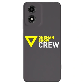 Picasee silikónový čierny obal pre Motorola Moto E14 - ONEMANSHOW CREW