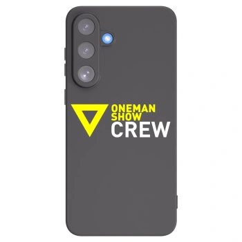 Picasee silikónový čierny obal pre Samsung Galaxy S25 FE 5G - ONEMANSHOW CREW