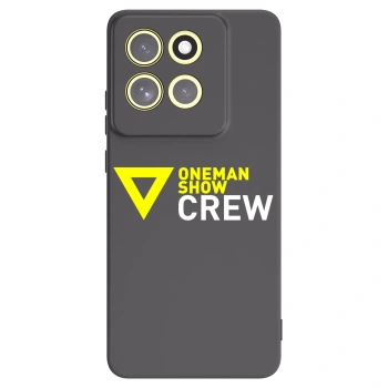 Picasee silikónový čierny obal pre Motorola Moto G86 Power 5G - ONEMANSHOW CREW