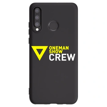Picasee silikónový čierny obal pre Huawei P30 Lite - ONEMANSHOW CREW