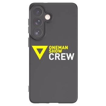 Picasee silikónový čierny obal pre Samsung Galaxy S26+ - ONEMANSHOW CREW