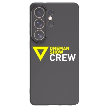 Picasee silikónový čierny obal pre Samsung Galaxy S26 Ultra - ONEMANSHOW CREW