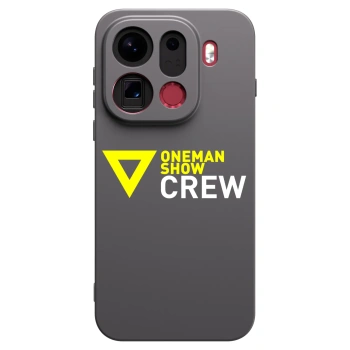 Picasee silikónový čierny obal pre OPPO Find X9 Pro - ONEMANSHOW CREW