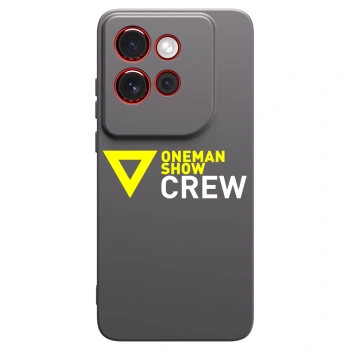 Picasee silikónový čierny obal pre Motorola Edge 60 Neo 5G - ONEMANSHOW CREW