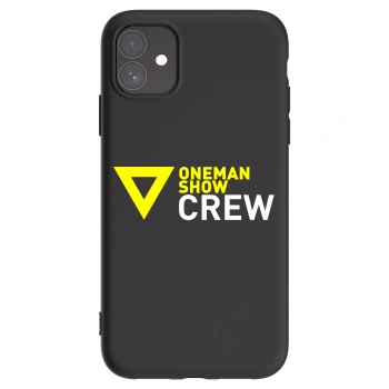 Picasee silikónový čierny obal pre Apple iPhone 11 - ONEMANSHOW CREW