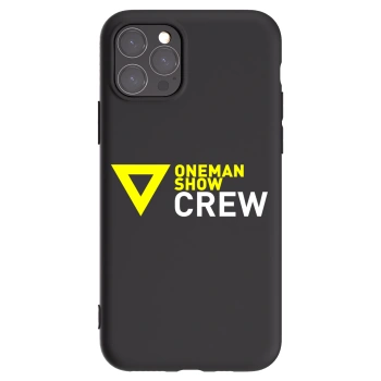Picasee silikónový čierny obal pre Apple iPhone 11 Pro - ONEMANSHOW CREW
