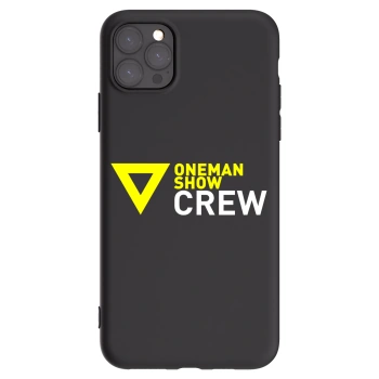Picasee silikónový čierny obal pre Apple iPhone 11 Pro Max - ONEMANSHOW CREW