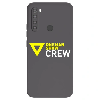 Picasee silikónový čierny obal pre Xiaomi Redmi Note 8 - ONEMANSHOW CREW