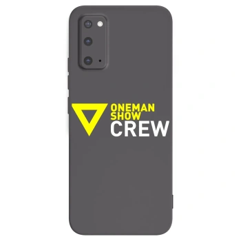 Picasee silikónový čierny obal pre Samsung Galaxy S20 G980F - ONEMANSHOW CREW