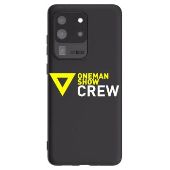 Picasee silikónový čierny obal pre Samsung Galaxy S20 Ultra 5G G988F - ONEMANSHOW CREW