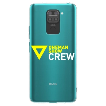 Picasee silikónový čierny obal pre Xiaomi Redmi Note 9 - ONEMANSHOW CREW