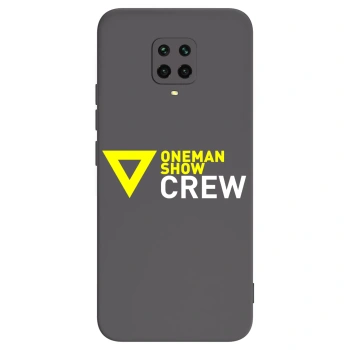 Picasee silikónový čierny obal pre Xiaomi Redmi Note 9S - ONEMANSHOW CREW
