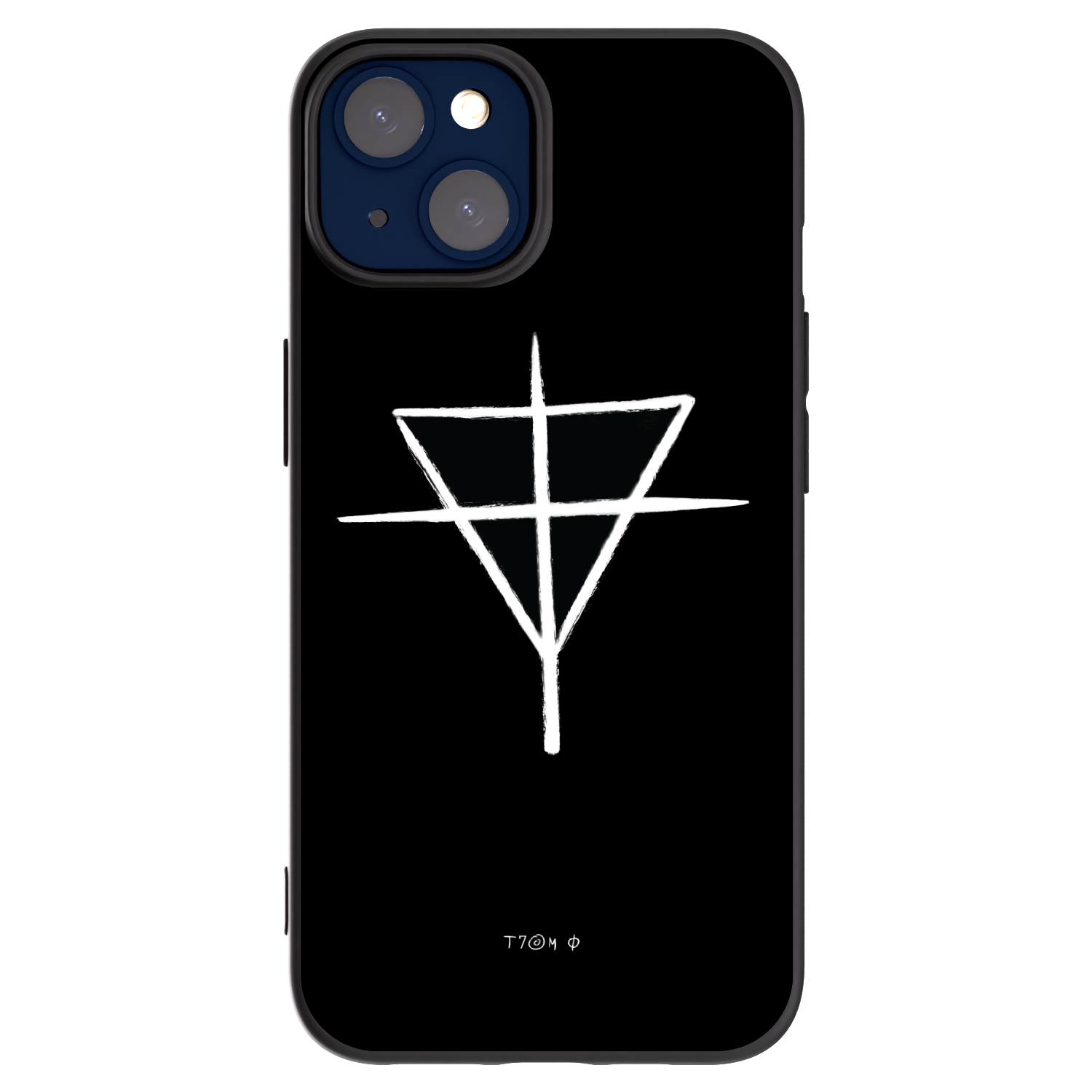 Silikónový čierny obal pre Apple iPhone 14 - ONEMANSHOW THE GAME