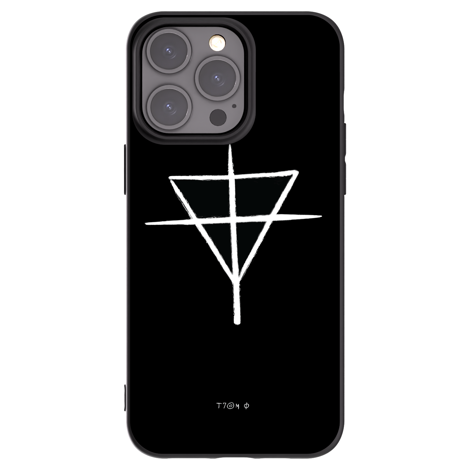 Silikónový čierny obal pre Apple iPhone 15 Pro Max - ONEMANSHOW THE GAME
