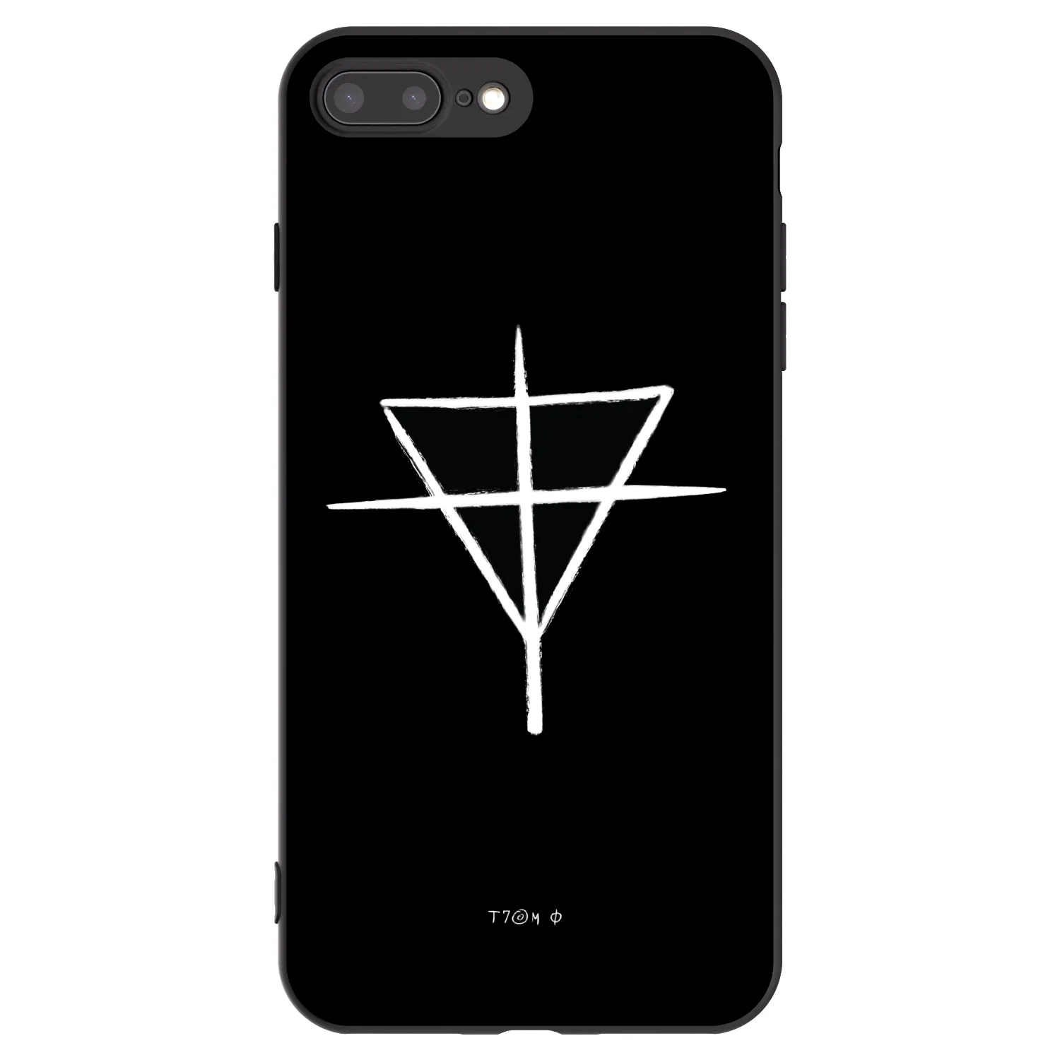 Picasee silikónový čierny obal pre Apple iPhone 7 Plus - ONEMANSHOW THE GAME