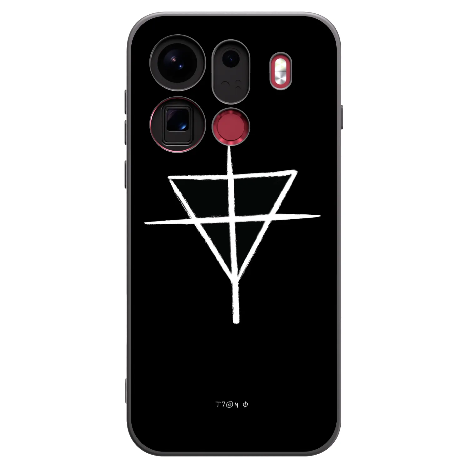 Picasee silikónový čierny obal pre OPPO Find X9 Pro - ONEMANSHOW THE GAME