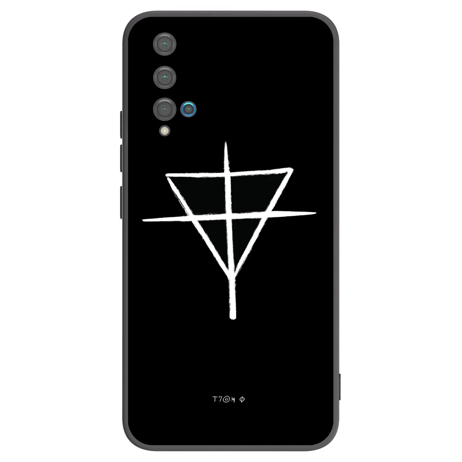 Picasee silikónový čierny obal pre Huawei Nova 5T - ONEMANSHOW THE GAME