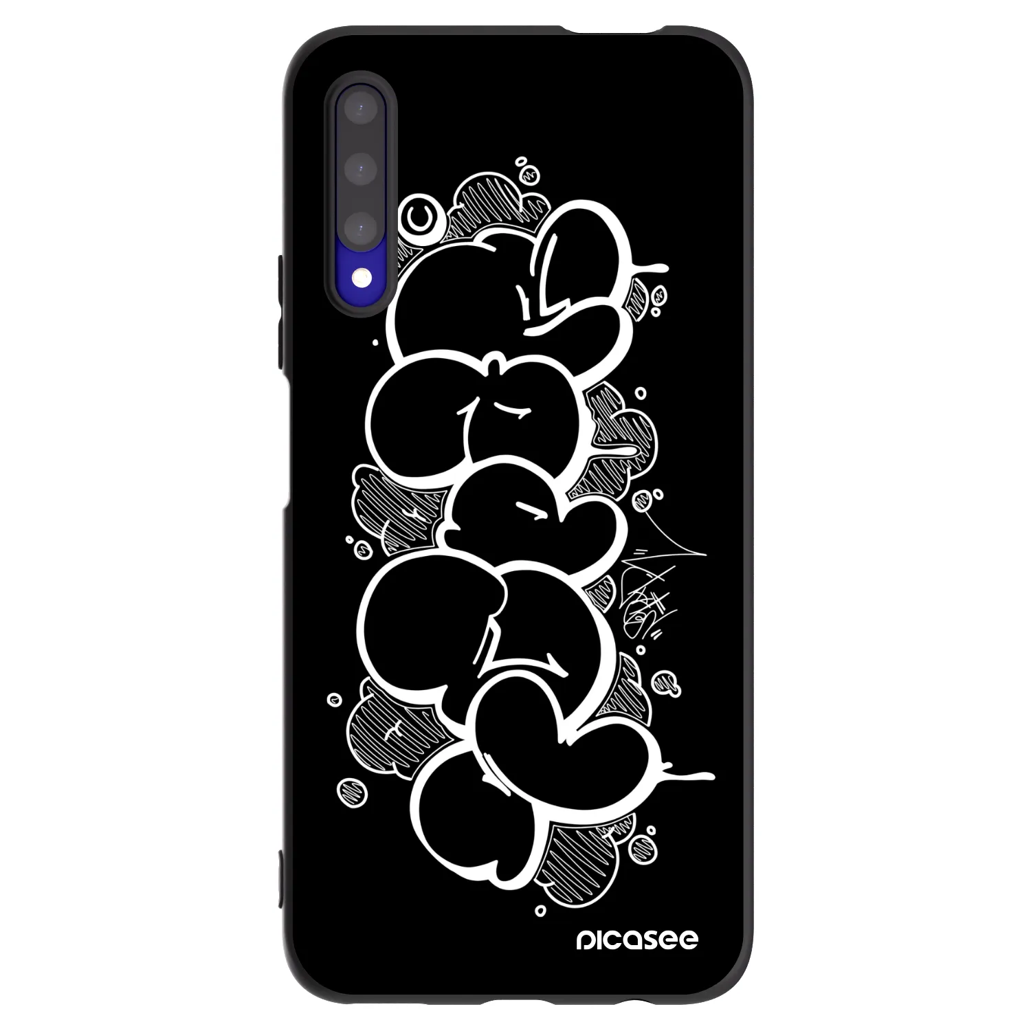 Picasee silikónový čierny obal pre Honor 9X Pro - Throw UP