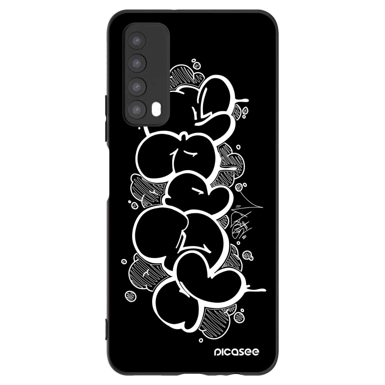 Silikónový čierny obal pre Huawei P Smart 2021 - Throw UP