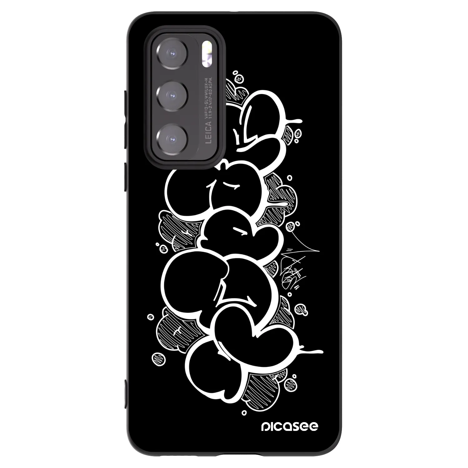 Picasee silikónový čierny obal pre Huawei P40 - Throw UP