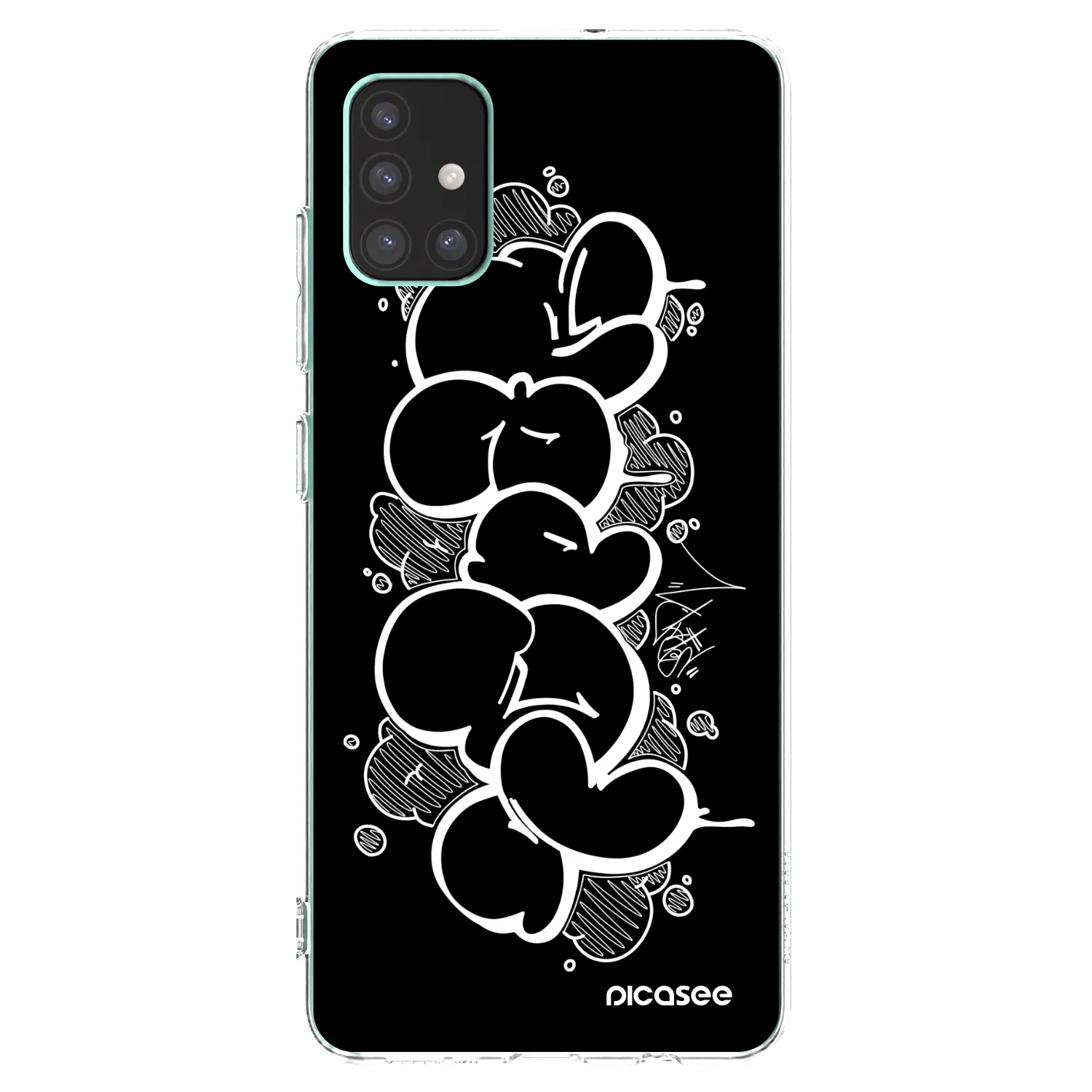Picasee silikónový prehľadný obal pre Samsung Galaxy M51 M515F - Throw UP