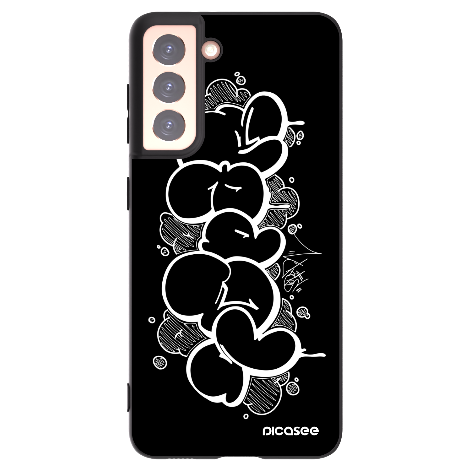 Silikónový čierny obal pre Samsung Galaxy S21 5G G991B - Throw UP