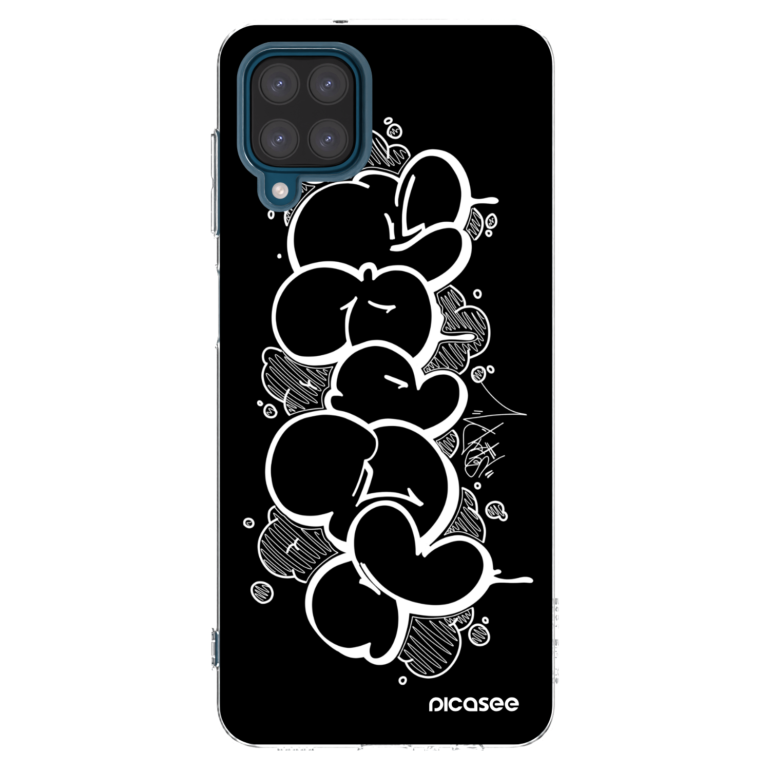 Picasee silikónový prehľadný obal pre Samsung Galaxy A12 A125F - Throw UP