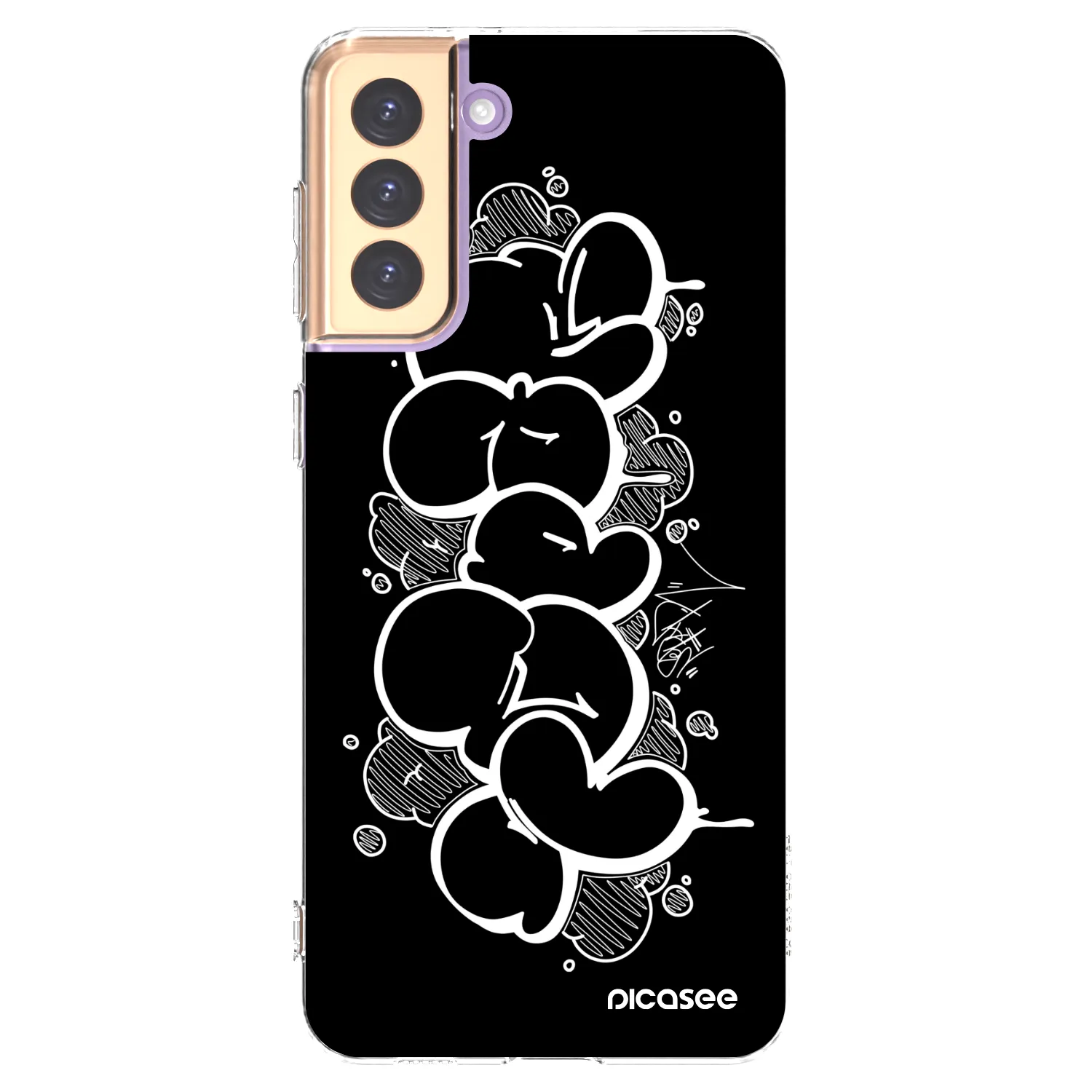 Picasee silikónový prehľadný obal pre Samsung Galaxy S21+ 5G G996F - Throw UP
