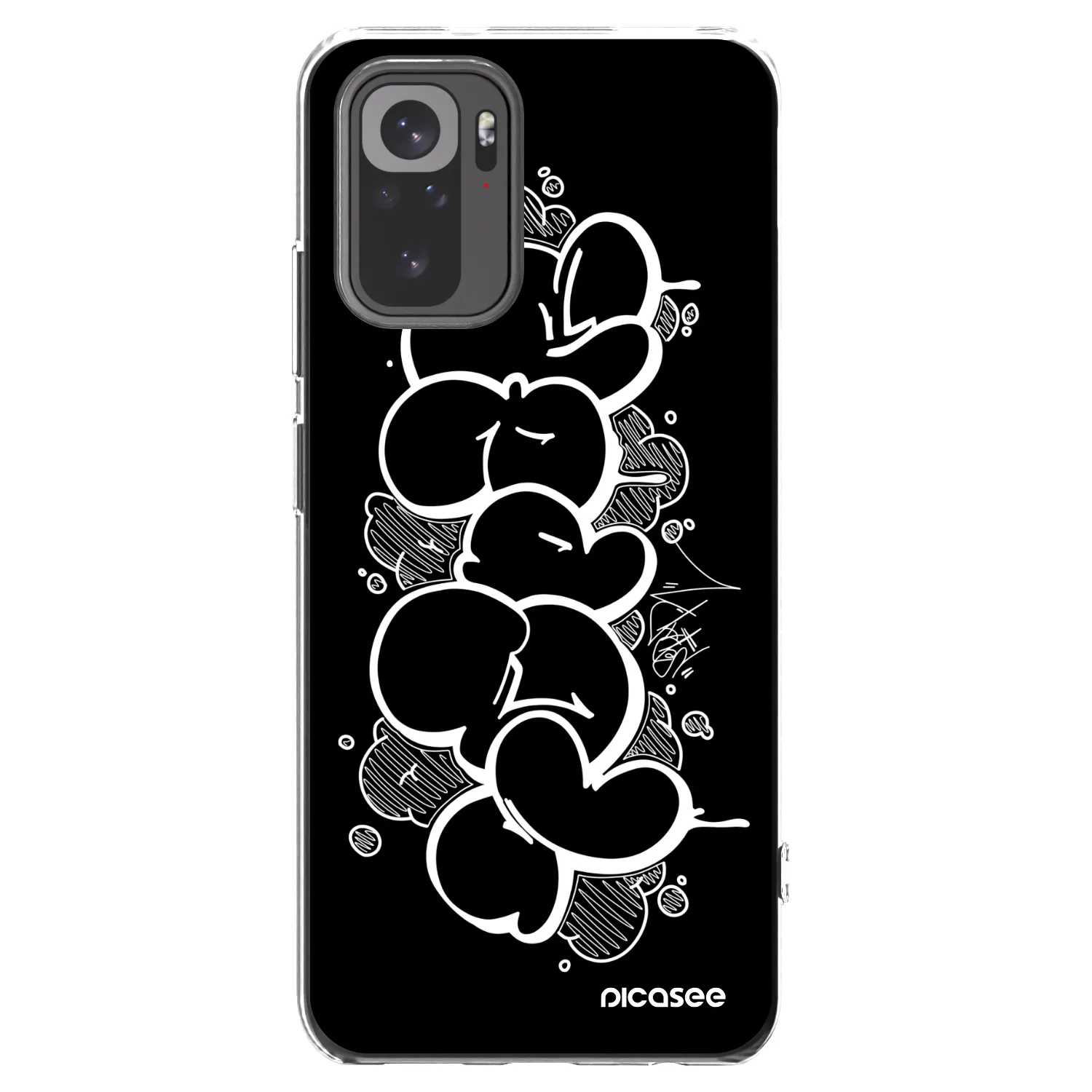 Picasee silikónový prehľadný obal pre Xiaomi Redmi Note 10 - Throw UP